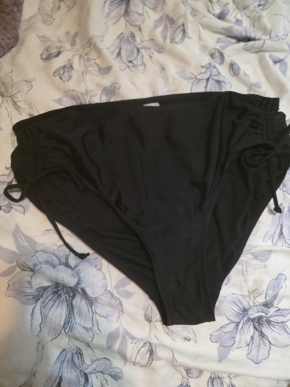 Kona Sol Black Women's Swim Briefs with Side Ties